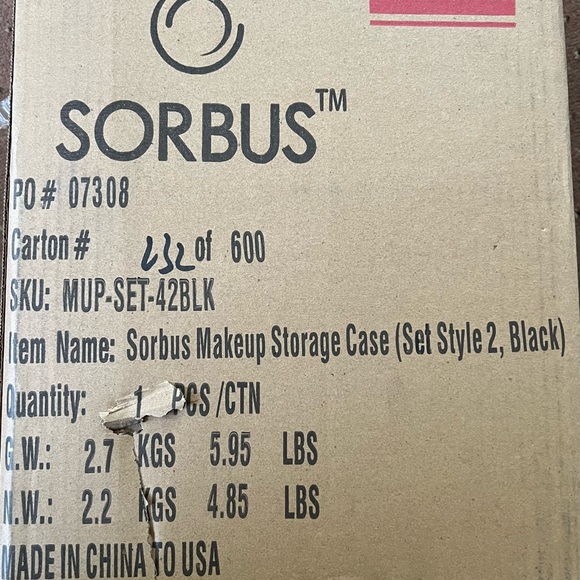 Sorbus makeup storage case - Picture 5 of 8